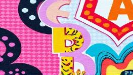 textured PVC texture, artistic, integrated into a pop-art exhibit, photorealistic, framed with bold artworks, highly detailed, vibrant patterns, pastel mix, studio lighting, shot with a 100mm macro lens